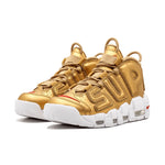 Supreme X Air More Uptempo Suptempo Gold Sneakers