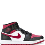 Air Jordan 1 Mid Bred Toe Sneakers