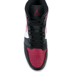 Air Jordan 1 Mid Bred Toe Sneakers