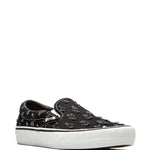 Vans X Supreme Slip-On Pro Black Hole Punch Denim Sneakers