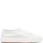 Santoni Grey Lace Up Sneakers
