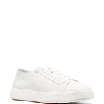 Santoni Grey Lace Up Sneakers