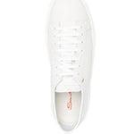 Santoni Grey Lace Up Sneakers