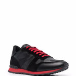 Valentino Garavani Camouflage Noir Rockrunner Sneakers