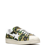 adidas X Bape Superstar Green Camo Sneakers