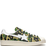 adidas X Bape Superstar Green Camo Sneakers