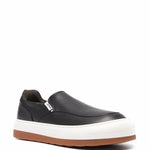 Sunnei Panelled Slip-On Leather Sneakers