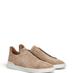 Zegna Triple Stitch Slip-On Sneakers