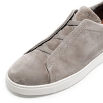 Zegna Triple Stitch Suede Sneakers