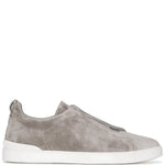 Zegna Triple Stitch Suede Sneakers