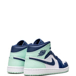 Air Jordan 1 Mid Blue Mint Sneakers
