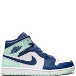 Air Jordan 1 Mid Blue Mint Sneakers