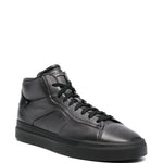 Santoni High-Top Lace-Up Sneakers