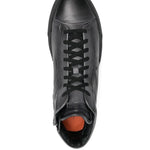 Santoni High-Top Lace-Up Sneakers
