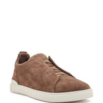 Zegna Suede Low-Top Sneakers