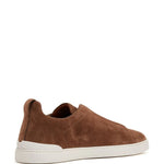 Zegna Suede Low-Top Sneakers