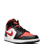 Air Jordan 1 Mid Bred Toe Sneakers