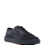 Santoni Low-Top Suede Sneakers