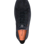 Santoni Low-Top Suede Sneakers