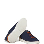 Zegna Triple Stitch Denim Sneakers