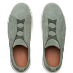 Zegna Triple Stitch Suede Sneakers