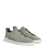 Zegna Triple Stitch Suede Sneakers