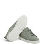Zegna Triple Stitch Suede Sneakers