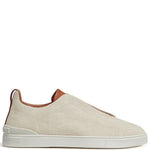 Zegna Triple Stitch Canvas Sneakers