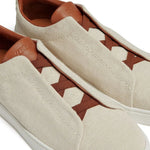 Zegna Triple Stitch Canvas Sneakers