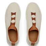 Zegna Triple Stitch Canvas Sneakers