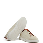 Zegna Triple Stitch Canvas Sneakers