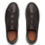 Zegna Secondskin Triple Stitch Leather Sneakers