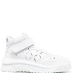 Versace High-Top Leather Sneakers