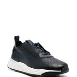 Santoni Low-Top Leather Sneakers