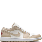 Air Jordan 1 Low Sail/Rattan Sneakers