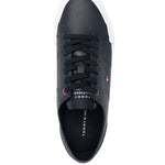 Tommy Hilfiger Logo-Embroidered Low-Top Leather Sneakers