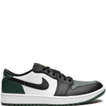 Air Jordan 1 Low G White/Black/Noble Green/Pollen Sneakers