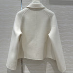 Lapel Cashmere Coat Sweet Girlish Slimming Youthful-looking