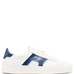 Santoni Double Buckle Low-Top Leather Sneakers