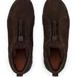 Zegna Triple Stitch Vetta Suede Sneakers
