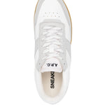 A.P.C. Logo-Print Lace-Up Sneakers