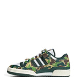 adidas X Bape Forum 84 Low 30Th Anniversary Green Camo Sneakers