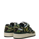 adidas X Bape Forum 84 Low 30Th Anniversary Green Camo Sneakers
