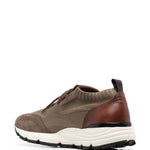 Scarosso Knitted-Upper Leather Sneakers