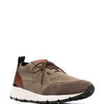 Scarosso Knitted-Upper Leather Sneakers