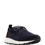 Scarosso Knitted-Upper Suede Sneakers
