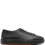 Santoni Leather Low-Top Sneakers