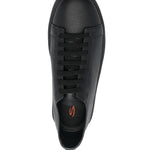 Santoni Leather Low-Top Sneakers