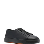 Santoni Leather Low-Top Sneakers