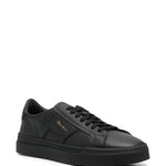 Santoni Leather Low-Top Sneakers
